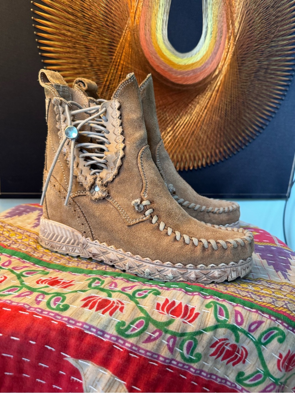 El Vaquero Agnes Hidden Wedge Ankle Boot 38/ 7.5 or 8 - Picture 9 of 16